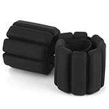 2 PCS Handgelenkgewichte Knöchelgewichte Set Langlebiges tragbares Handgelenk und Knöchelgewichte auf Bewegung Gehen Joggen Yoga Aerobic Pilates Gewicht Fitness Armband (900G)