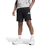 adidas Herren Essential Three Stripes French Terry Short, Black/White, XL