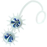 Beckenbodentrainer Liebeskugeln 40 g für Frauen – Ø 2,5 cm, 7 cm Länge, TPR & Glaskern, 10 cm Zuggriff, Kegel Balls zur Beckenbodenstärkung für Anfänger & Fortgeschrittene FOPS M09