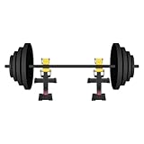 vinnyooc 2 Profi Langhantelständer Squat Rack Deadlift Schlingenständer Langhantel-Pufferrahmen stabil belastbar bis 300kg Squat Rack höhenverstellbar für Zuhause Fitnessstudios