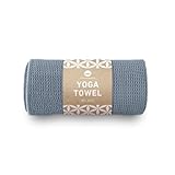 Lotuscrafts® Yoga Handtuch rutschfest für Yogamatte, rutschfester als klassisches Yoga Handtuch rutschfest mit Noppen dank großflächiger Silikonbeschichtung, Yogatuch rutschfest, Yoga Tuch 183 x 61 cm