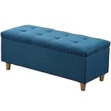 Multifunktionsbank mit Stauraum - 120x40x40cm Fußstütze & Schuhregal für Schlafzimmer & Wohnzimmer - Stilvolles, kompaktes Design für Decken & Spielzeug