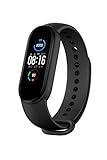 Xiaomi Mi Band 5 Global Version Fitness-Armband, 2,7 cm (1,1 Zoll), AMOLED-Farbdisplay, Unisex, Schwarz, 1 Stück (1er Pack)