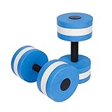 Water Aerobics Dumbbells, 2er-Set Wasserübung Kurzhanteln, Schaumstoff Hanteln für Wassergymnastik Aquafitness Aquajogging, Aqua Fitness Hanteln, Wasserhanteln Erwachsene Männer Frauen, Wassersport Zu