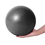 Fresion Gymnastikball Yoga Pilates Ball Kleine Übung Ball, 25cm Dicker Anti-Burst Gymnastikball, Weich Pilates Ball, Fitness Ball für Yoga,Heim, Büro,Sitzball, Schwarz