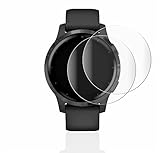 BROTECT 2 Stück Full-Cover Schutzfolie für Garmin vivoactive 4 (45 mm) Full-Screen Displayschutz-Folie [3D Curved, Anti-Fingerprint, Kristall-Klar]