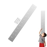 Wandspiegel Wachstumsdiagramm, Wachstumsdiagramm Für Wand - Spiegel Mit Höhenlineal Mit Aufklebern, Bruchsichere Acryl-Körper-Messspiegel Für Decoraz