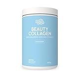 XXL Kollagen Pulver Hochdosiert 450 gr | Testsieger Hyaluron, Biotin & Vitamine, Hautpflege | Glow Collagen Powder Hydrolysat Peptide frische Haut Anti-Aging Bindegewebe Haarausfall Neutral Löslich