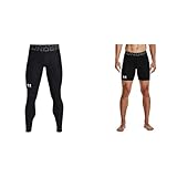 Under Armour Herren UA HG Armour Leggings, Lange Sportleggings; atmungsaktive enganliegende Laufhose & Herren UA HG Armour Shorts, Kurze Laufhose, atmungsaktive Herrenshorts