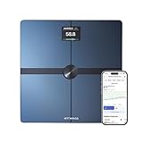 WITHINGS Body Smart — WLAN Digitale Personenwaage / Körperfettwaage für erweiterte Körperzusammensetzung inkl. Muskelmasse, Wasseranteil, Knochendichte