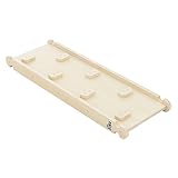 Joyz Rutsche für Kletterdreieck, Natur, Rutschbrett für Klettergerüst, Kletterrampe Holz mit 7 Griffen für Kletterbogen, Pikler Dreieck, Montessori Spielzeug, Holzrutsche Indoor für Kinder ab 2 Jahre