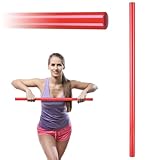 Gymtek® Gymnastikstab, Turnstab - 80 cm lang - Gymnastikstange, Trainingsstab, Gymnastik Stab für Fitness, Pilates, Home Gym, Fitnessstudio (80 cm)