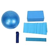 Yoga-Block, Yoga-Ball, Widerstandsschlaufe, 5 Stück/Set, Fitness-Set, bunte Trainingsausrüstung für das Heim-Fitness-Training