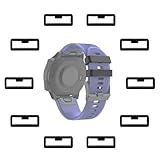 10 Stück Silikon Uhrenarmband Schlaufe,22mm Garmin Armband Schlaufe,Schwarz Gummi Uhrenarmband Schlaufe Halter Silikon Verschlussring Kompatibel mit Garmin Forerunner 235 935 735XT/Fenix 5/6/7/Samsung