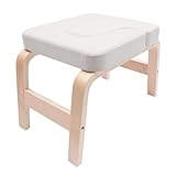 WINZING Yoga Kopfstandhocker & Inversion Bank Classic White | Simply and Safely Reverse Your Yoga | Fitnessgerät für Entspannung & Rückentraining | Rutschfester
