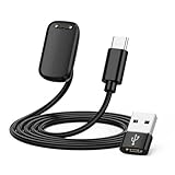 USB C Smartwatch Ladegerät Ladekabel für Fitbit Charge 6/Charge 5/Luxe, 1M Magnetisches Type C Ladestation Ladekabel mit USB C auf USB A Adapter für Fitbit Charge 5 Charge 6 USB ladekabel