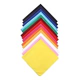 LLHCF Buntes Bandana-Taschentuch, Street Dance, kariert, atmungsaktiv, Kopftuch für verschiedene Anlässe, einfarbiger Schal