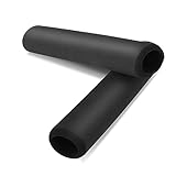 Prasacco 1 Paar Griffüberzieher, Schaumstoffschlauch für Griffgriffstütze 18cm Schwarzer Rutschfester Gummischaum Griffüberzug für Fitnessgeräte, Fahrräder, Kinderwagen, Besen (22mm Innendurchmesser)
