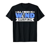 Windsurfbrett und Segel Windsurfausrüstung Windsurfen T-Shirt