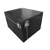 JISADER Sprungbox, Box, Plyo-Box 3 in 1 Sprungübungsgerät für Ausfallschritte, Konditionstraining, Krafttraining, Heim-Fitnessstudio, 40cmx30cmx35cm, Stil c