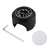 Shkalacar Universal Motorrad Lenker Uhr, Fahrradthermometer, Wasserdichter Uhr für Motorradlenker, Fahrräder, 22 mm-25,4 mm, 7/8 Zoll- 1 Zoll Lenker