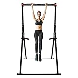 Faltbar Power Tower Dreieckige Pull Up Station,Trainingsbarren Tragfähigkeit 200kg,Klimmzugstange Freistehend Höhenverstellbar Multifunktional Fitness Trainingsgerät