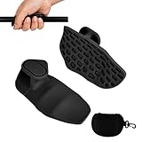 2 Stück rutschfeste Griffpolster Kraftsport, Silikon Fitness Handschuhe Herren Damen Sport Handschuhe Palm Grip Handschutz für Powerlifting Klimmzüge (Schwarz)