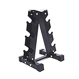 Hantelständer Kurzhantel Rack, 3-Tier Hantelablage Kurzhantelständer 200kg Belastbarkeit, Stahl Hantelregal Dumbbell Rack Hantelaufbewahrung für Home Gym