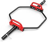 JX FITNESS Olympic Trap Bar 2 Inch,Hex Deadlift Squat Bar,48.6“ Gewicht heben Shrug Bars für Squats,Push-Ups,Schulter Übungen, Farmers Walk, 180kg Kapazität für Home Gym Workout