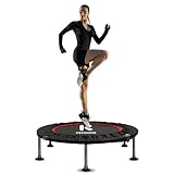 FREEDARE Fitness Trampolin Indoor Ø101cm, Tragfähigkeit 150 kg, Faltbares Mini Trampoline für Erwachsene, Übungs-Rebounder-Trampolin für persönliche Indoor