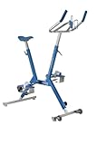 Waterflex Aquabike Lanabike - Wasserfahrrad für Pool - Für alle Becken - Ergonomischer Sattel - Sportlenker - Rutschfeste Pedale - Click und Turn Einstellungen - Blau - Waterflex, Größe L (WX-LANA-BL)