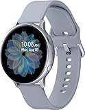 Samsung Galaxy Watch Active2, Fitnesstracker aus Aluminium, großes Display, ausdauernder Akku, wassergeschützt, 44 mm, Bluetooth, Silber