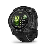 Garmin [renewed Instinct 3 45mm AMOLED – GPS-Multisport-Smartwatch, 1,2' AMOLED-Display, bis zu 18 Tage Akkulaufzeit, 80+ Sport-Apps, Health Coach, Multi-Satellitenempfang, [Generalüberholt]