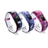 Ruentech Kinder-Ersatzarmband Kompatibel mit Garmin Vivofit Jr. 2, Kinder-Fitnessarmband, In Kinder-Größe, Verstellbar, Aus Silikon (3Pack-C)