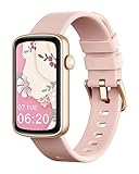 SHANG WING Smartwatch Damen Fitnessuhr Schmal Fitness Tracker Schrittzähler Uhr mit Pulsuhr SpO2 Messung Schlafüberwachung Sportuhr Klein Wasserdicht IP68 Smart Watch Sport für Android iOS Handy