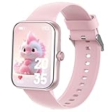 Alutoria Smartwatch Kinder, Kinder Telefonuhr Sport Fitness für Kinder, 1,83 Zoll HD-Touchscreen, Benachrichtigungen Nachrichten, Fitness-Tracker für Jungen, Mädchen und Teenager, Glänzendes rosa