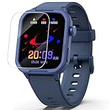 ModaWin Smartwatch Kinder Fitness Tracker Uhr Digitale Fitnessuhr mit Schrittzähler, 24/7 Puls, IP68 Wasserdicht, Schlaf-Monitor, Wecker, Geschenk für Kinder Mädchen Jungen 6-16 (Blau)