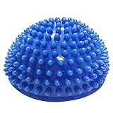 Balance-Kugeln Igelball,Colorful Noppenball Massageball Halbkugel Balance-Pad Ideal für Balance-Training,8cm hoch und 16cm Durchmesser (Blau)