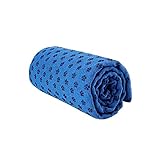 Morbuy Mikrofaser Hot Yoga Handtuch, Yoga Mat 183x63cm rutschfest Fitnesstuch Weich Atmungsaktiv Antirutsch Yogatuch Gilt für Fitness Ausbildung (183x63cm,klassisch blau)