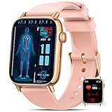 BANLVS 2025 Smartwatch Herren Damen mit 𝐁𝐥𝐮𝐭𝐳𝐮𝐜𝐤𝐞𝐫/EKG/HRV, 1,83' Gesundheitsuhr mit Pulsuhr, SpO2, Schlafmonitor, Blutdruck 145+ Sportmodi IP68 Fitnessuhr Schrittzähler iOS Android Rosa