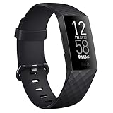Vancle für Fitbit Charge 4 Armband Damen Herren,Silikon Sport Ersatzarmbänder Uhrenarmband für Fitbit Charge 3 Armband/Fitbit Charge 4 SE Armband/Fitbit Charge 3 SE Armband(S,Schwarz)