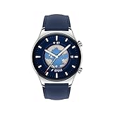HONOR Watch GS 3 Blue, SmartWatch mit 1,43' AMOLED Touchscreen, Fitness Watch mit Herzfrequenzmesser, Schlaf- und Blutsauerstoff-Überwachung für Android, GPS, 14 Tage Akkulaufzeit, One Size