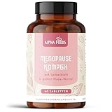 Wechseljahre Komplex | Meno Balance mit Rotklee, Mönchspfeffer, Magnesium, Zink, Vitamine B6 & B12 | Hormon Balance Frauen | 60 Menopause Tabletten pflanzlich | Hochdosiert | Vegan | Alpha Foods