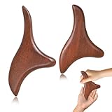 Vlecexs 2 Stück Triggerpunkt Massagegerät, Trigger Holz Massage Werkzeug, Dreieck Massagegerät, Muskel Massageroller Stick, Massage Zubehör für Muskelentspannung Fuß Rücken Schulter Entspannung