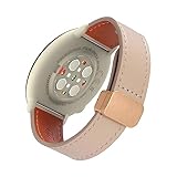 Lederarmband für Polar Ignite 3 /Ignite 2/Ignite/Unite Armband, Magnetische Leder Ersatzarmband, Magnetische Mehrfache Farben Slim Leather Ersatzband Kompatibel mit Polar Ignite 3 /Ignite 2 (H)