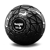 Yes4All NZQD Dynamische Slam Balls 4.5 kg, Schwarz, Medizinball für Kraft, Power und Training