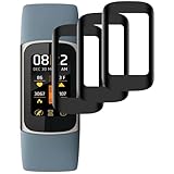 Beukei Panzer Schutz Glas für Fitbit Charge 5, 3 Stück Glasschutz[Anti-Kratzen][HD-Klar][Fingerabdruck kompatibel][9H Härte] folie