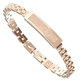 Fitness Armband Damen Elegant Smart Armkette Schmal Schrittzähler Damen Schmuck Rosegold Silber Armreif Fitness Tracker ohne App und Handy Schlaftracker Herzfrequenzmesser Fitnessarmband Kalorien