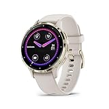 Garmin Venu 3S – GPS-Fitness-Smartwatch mit Bluetooth Telefonie und Sprachassistenz, Ultrascharfes 1,2 Zoll AMOLED-Touchdisplay, Fitnessfunktionen, Garmin Music, Garmin Pay und Rollstuhlmodus