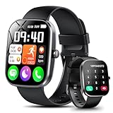 Smartwatch Herren Damen, 1,91'HD Touch Smart Watch mit Bluetooth Anrufe, Fitness Tracker 120+ Sportmodi, Herzfrequenz SpO2 Schlafmonitor Schrittzähler, IP68 Wasserdicht Fitnessuhr für Android iOS